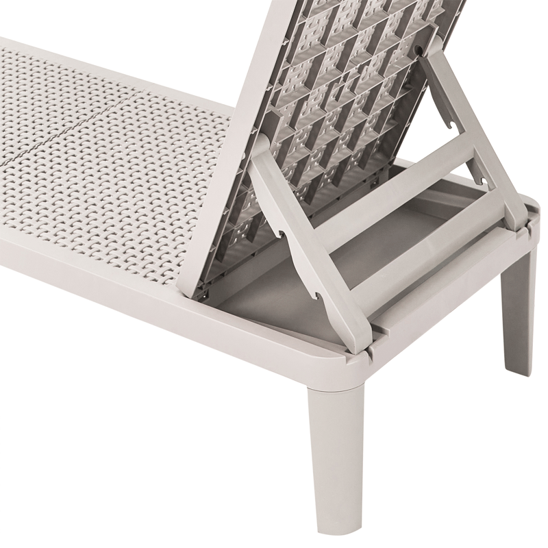 Solseng utendørs Ossimo - Grå - Hagemøbler & utemiljø - Stoler & Lenestoler - Solstoler