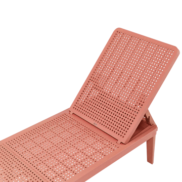 Solseng utendørs Ossimo - Rød - Hagemøbler & utemiljø - Stoler & Lenestoler - Solstoler