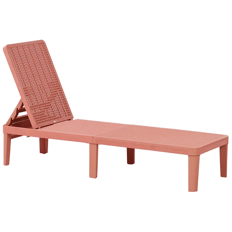 Solseng utendørs Ossimo - Rød - Hagemøbler & utemiljø - Stoler & Lenestoler - Solstoler