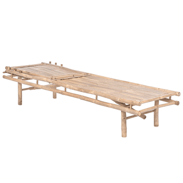 Solseng utendørs Sulmona bambustre - Brun - Hagemøbler & utemiljø - Stoler & Lenestoler - Solsenger & solvogner