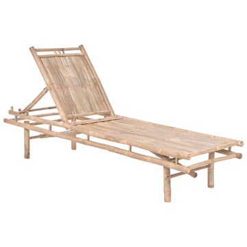 Solseng utendørs Sulmona bambustre - Brun - Hagemøbler & utemiljø - Stoler & Lenestoler - Solsenger & solvogner