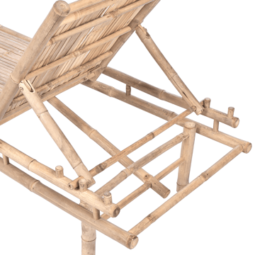 Solseng utendørs Sulmona bambustre - Brun - Hagemøbler & utemiljø - Stoler & Lenestoler - Solsenger & solvogner