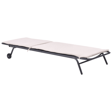 Solseng utendørs Volterra Stål - Beige/Grå - Hagemøbler & utemiljø - Stoler & Lenestoler - Solsenger & solvogner