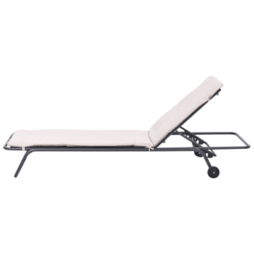 Solseng utendørs Volterra Stål - Beige/Grå - Hagemøbler & utemiljø - Stoler & Lenestoler - Solsenger & solvogner