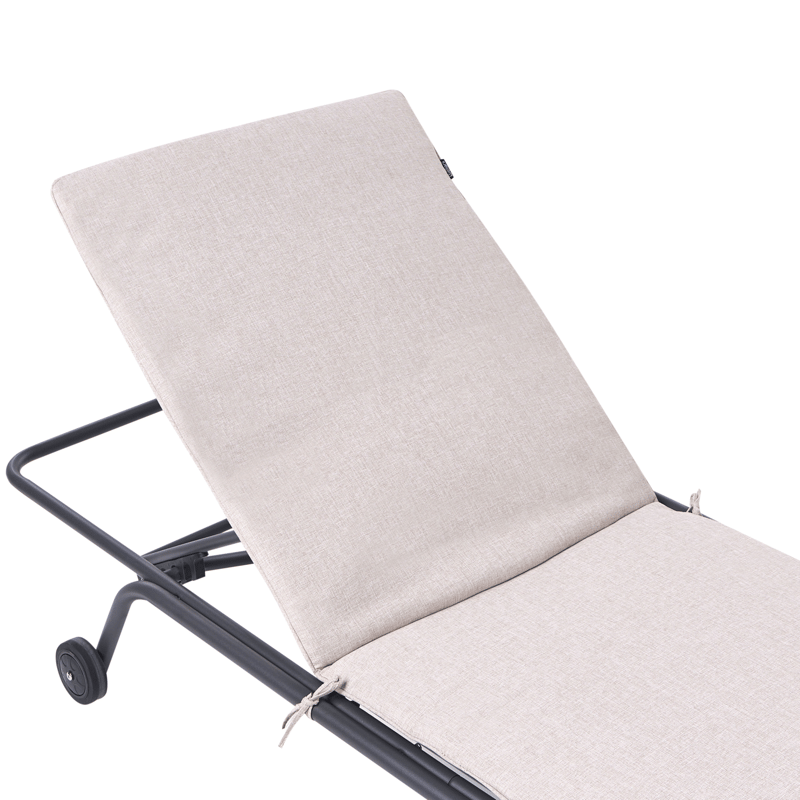 Solseng utendørs Volterra Stål - Beige/Grå - Hagemøbler & utemiljø - Stoler & Lenestoler - Solsenger & solvogner