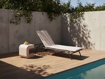 Solseng utendørs Volterra Stål - Beige/Grå - Hagemøbler & utemiljø - Stoler & Lenestoler - Solsenger & solvogner