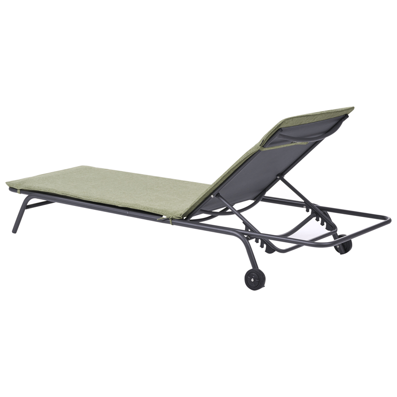 Solseng utendørs Volterra Stål - Grønn/grå - Hagemøbler & utemiljø - Stoler & Lenestoler - Solsenger & solvogner