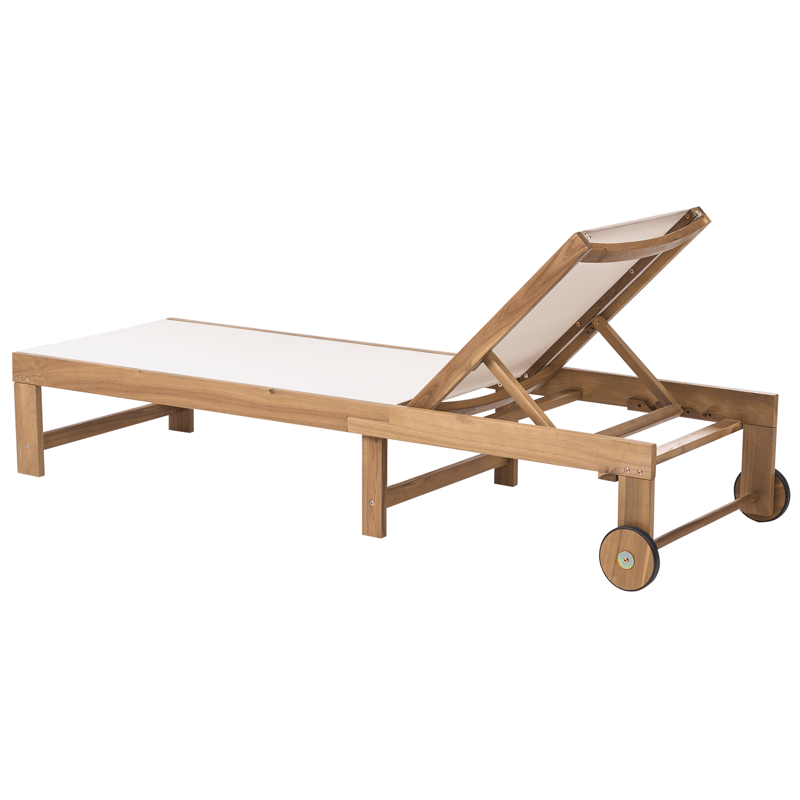 Solseng utendørs Pedesina akasietre - Brun/Beige - Hagemøbler & utemiljø - Stoler & Lenestoler - Solsenger & solvogner