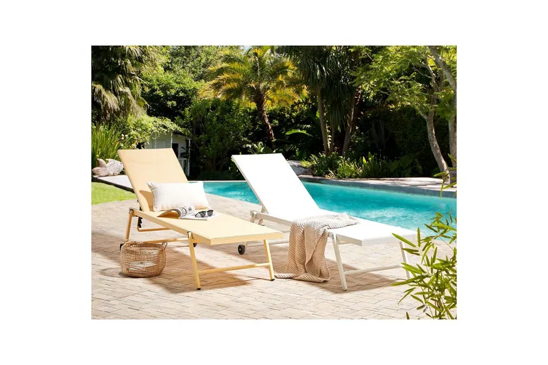 Solseng Portofino - Gul - Hagemøbler & utemiljø - Stoler & Lenestoler - Solsenger & solvogner