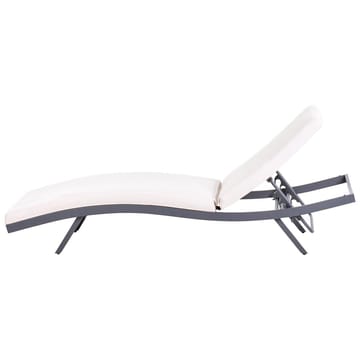 Solstol Amelia - Beige, svart - Hagemøbler & utemiljø - Stoler & Lenestoler - Solstoler