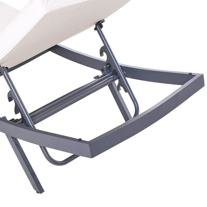 Solstol Amelia - Beige, svart - Hagemøbler & utemiljø - Stoler & Lenestoler - Solstoler