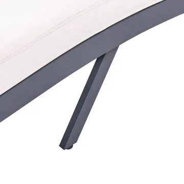 Solstol Amelia - Beige, svart - Hagemøbler & utemiljø - Stoler & Lenestoler - Solstoler