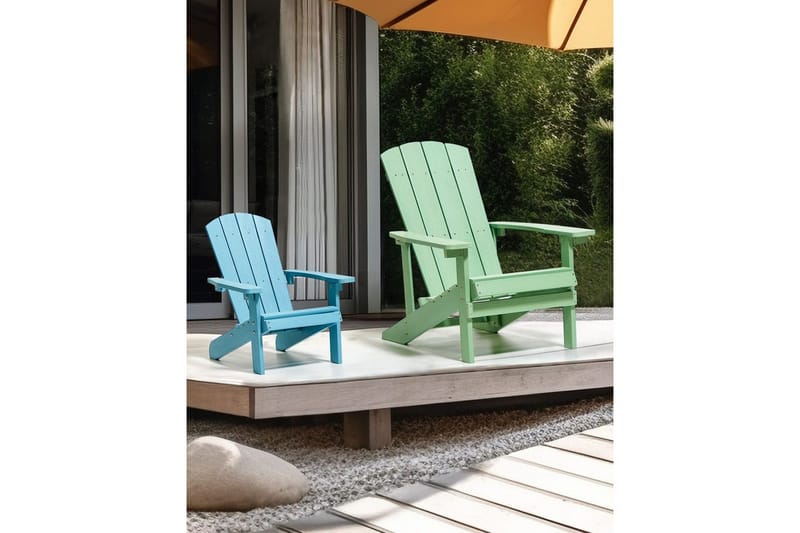 Barnestol Adirondack - Blå - Hagemøbler & utemiljø - Stoler & Lenestoler - Solstoler - Dekkstol