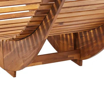 Solstol Brescia Premium - Lyst tre, lysegrå - Hagemøbler & utemiljø - Stoler & Lenestoler - Solstoler