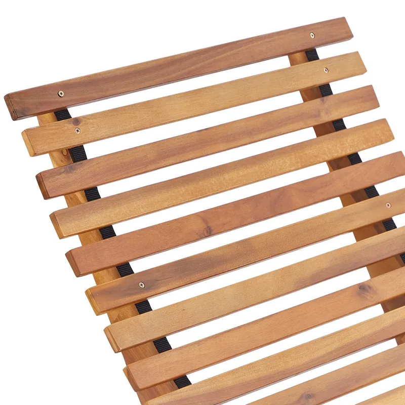 Solstol Brescia Premium - Lyst tre, rød - Hagemøbler & utemiljø - Stoler & Lenestoler - Solstoler