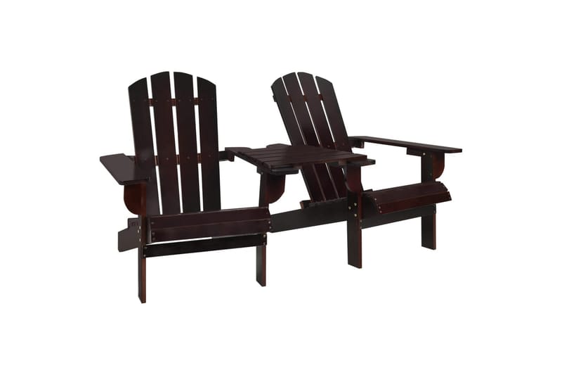 Adirondack hagestol heltre gran brun - Dekkstol