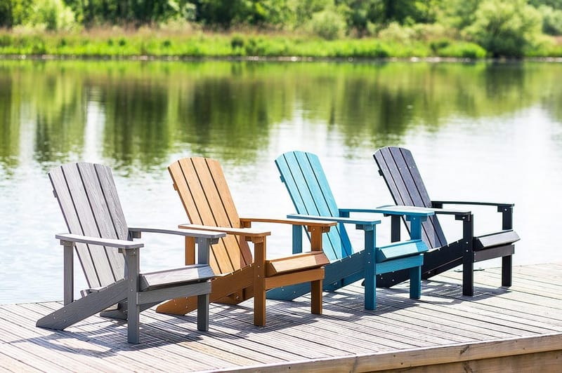 Adirondack Solstol 88 | 75 | 88 cm - Blå - Hagemøbler & utemiljø - Stoler & Lenestoler - Solstoler - Dekkstol