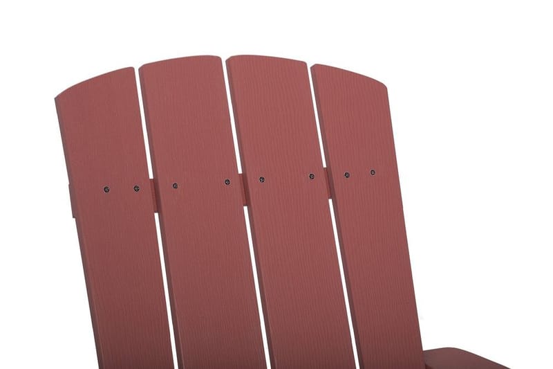 Adirondack Solstol 88 | 75 | 88 cm - Rød - Hagemøbler & utemiljø - Stoler & Lenestoler - Solstoler - Dekkstol