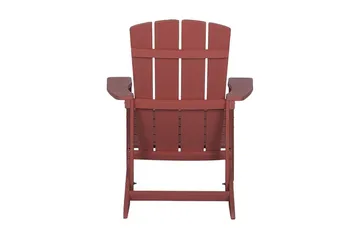 Adirondack Solstol 88 | 75 | 88 cm - Rød - Hagemøbler & utemiljø - Stoler & Lenestoler - Solstoler - Dekkstol