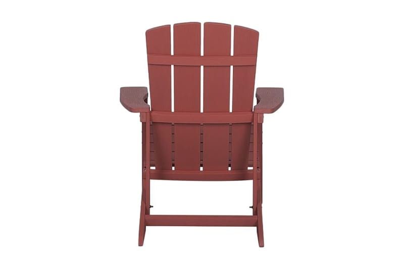 Adirondack Solstol 88 | 75 | 88 cm - Rød - Hagemøbler & utemiljø - Stoler & Lenestoler - Solstoler - Dekkstol