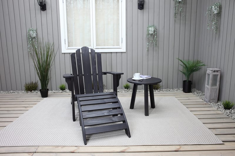 Cranston Dekkstol - Kaffesvart - Hagemøbler & utemiljø - Stoler & Lenestoler - Solstoler - Dekkstol