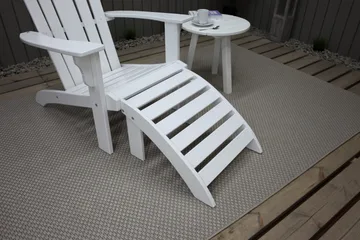 Cranston Fotskammel til solstol - Hvit - Hagemøbler & utemiljø - Stoler & Lenestoler - Solstoler - Dekkstol