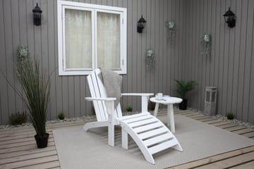 Cranston Fotskammel til solstol - Hvit - Hagemøbler & utemiljø - Stoler & Lenestoler - Solstoler - Dekkstol