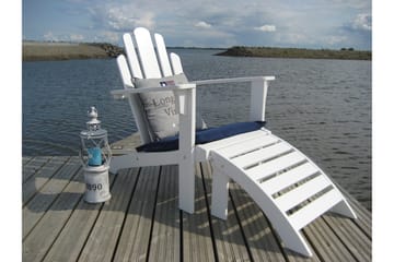 Cranston Fotskammel til solstol - Hvit - Hagemøbler & utemiljø - Stoler & Lenestoler - Solstoler - Dekkstol