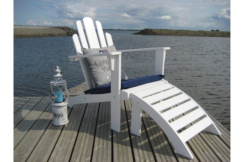 Cranston Fotskammel til solstol - Hvit - Hagemøbler & utemiljø - Stoler & Lenestoler - Solstoler - Dekkstol