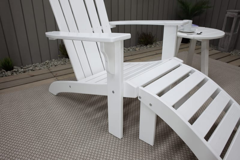 Cranston Solstol - Hvit - Hagemøbler & utemiljø - Stoler & Lenestoler - Solstoler - Dekkstol