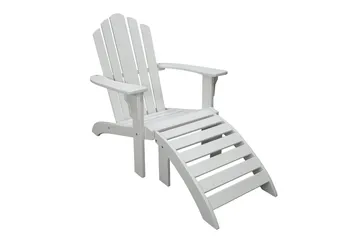 Cranston Solstol - Hvit - Hagemøbler & utemiljø - Stoler & Lenestoler - Solstoler - Dekkstol