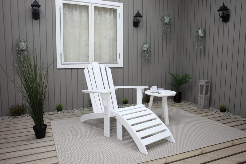 Cranston Solstol - Hvit - Hagemøbler & utemiljø - Stoler & Lenestoler - Solstoler - Dekkstol