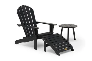 Dekkstol Tennesse - Svart - Hagemøbler & utemiljø - Stoler & Lenestoler - Solstoler - Dekkstol