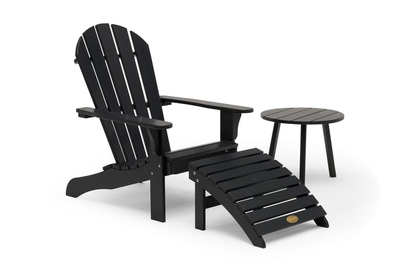 Dekkstol Tennesse - Svart - Hagemøbler & utemiljø - Stoler & Lenestoler - Solstoler - Dekkstol