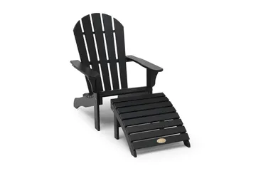 Dekkstol Tennesse - Svart - Hagemøbler & utemiljø - Stoler & Lenestoler - Solstoler - Dekkstol