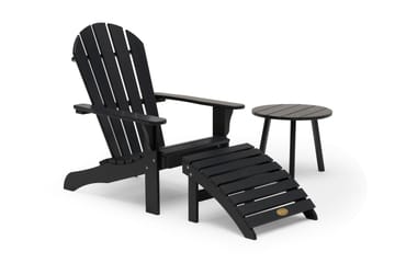 Dekkstol Tennesse - Svart - Hagemøbler & utemiljø - Stoler & Lenestoler - Solstoler - Dekkstol