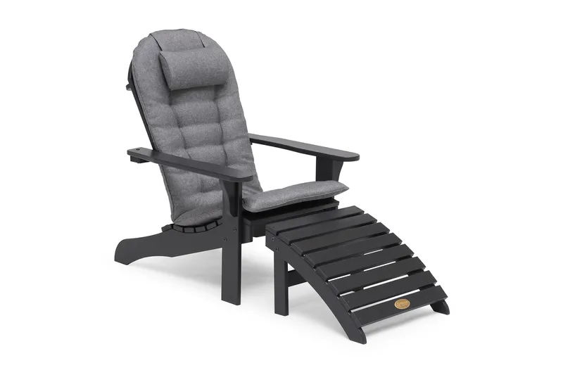 Dekkstol Tennesse - Svart - Hagemøbler & utemiljø - Stoler & Lenestoler - Solstoler - Dekkstol