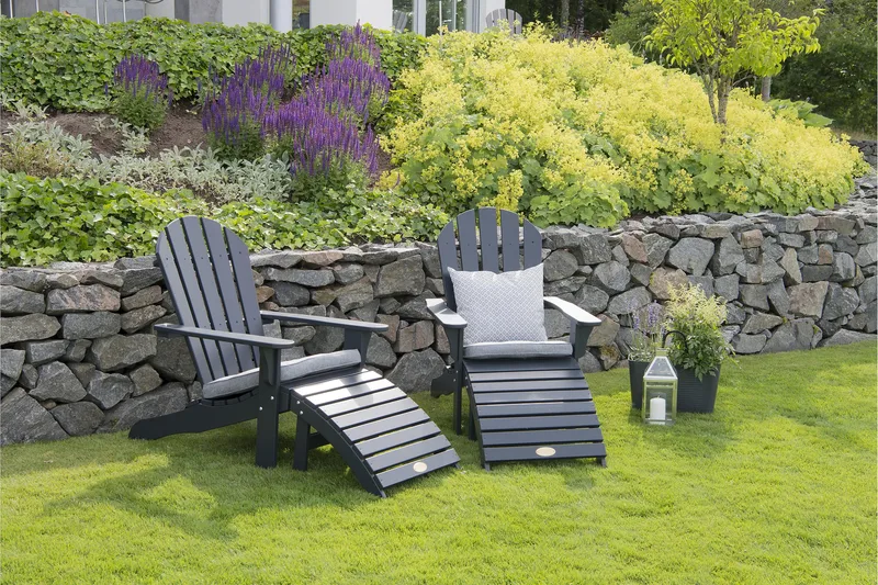 Hillerstorp Tennesse Dekkstol 2-pack - Grå - Hagemøbler & utemiljø - Stoler & Lenestoler - Solstoler - Dekkstol