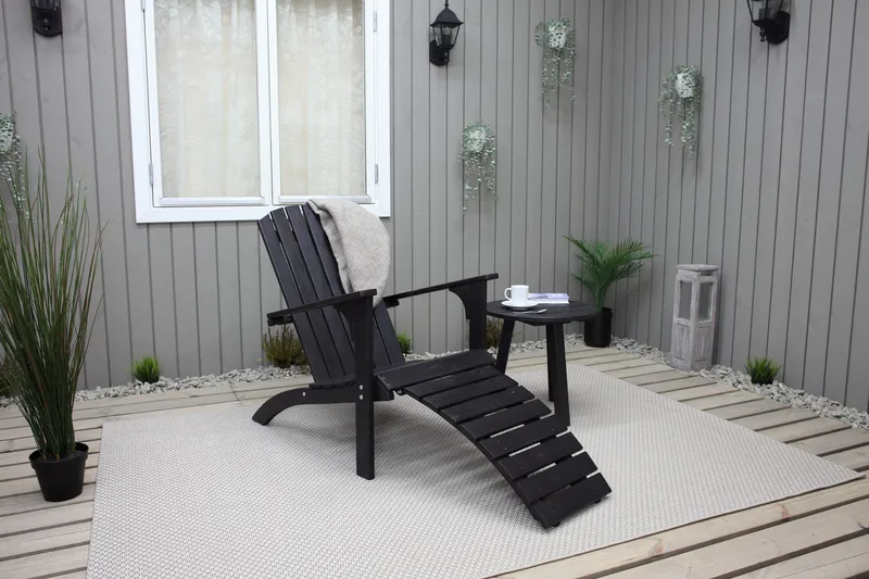 Rolston Dekkstol - Kaffesvart - Hagemøbler & utemiljø - Stoler & Lenestoler - Solstoler - Dekkstol