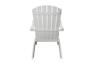 Rolston Dekkstol med Fotskammel - Hvit - Hagemøbler & utemiljø - Stoler & Lenestoler - Solstoler - Dekkstol