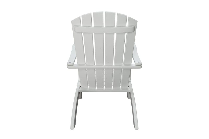 Rolston Dekkstol med Fotskammel - Hvit - Hagemøbler & utemiljø - Stoler & Lenestoler - Solstoler - Dekkstol
