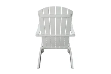 Rolston Dekkstol med Fotskammel - Hvit - Hagemøbler & utemiljø - Stoler & Lenestoler - Solstoler - Dekkstol