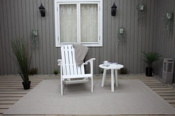 Rolston Dekkstol med Fotskammel - Hvit - Hagemøbler & utemiljø - Stoler & Lenestoler - Solstoler - Dekkstol