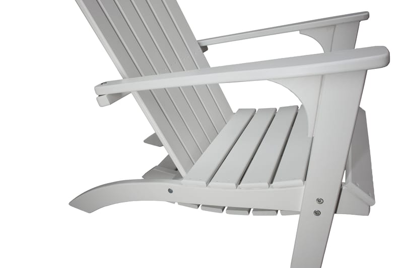 Rolston Dekkstol med Fotskammel - Hvit - Hagemøbler & utemiljø - Stoler & Lenestoler - Solstoler - Dekkstol