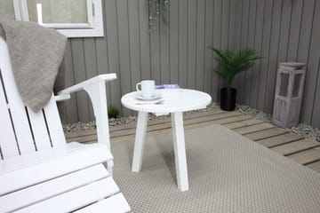 Rolston Dekkstol med Fotskammel - Hvit - Hagemøbler & utemiljø - Stoler & Lenestoler - Solstoler - Dekkstol