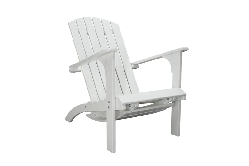 Rolston Dekkstol med Fotskammel - Hvit - Hagemøbler & utemiljø - Stoler & Lenestoler - Solstoler - Dekkstol