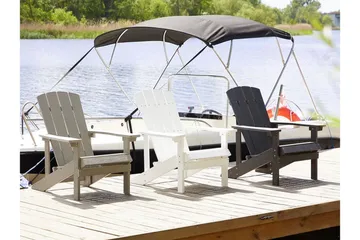 Sjurby Dekkstol - Hvit - Hagemøbler & utemiljø - Stoler & Lenestoler - Solstoler - Dekkstol