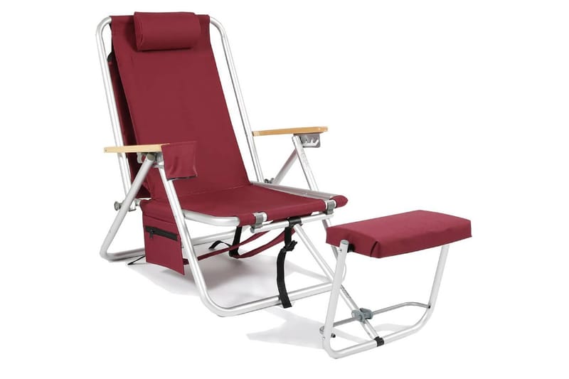 Friluftsstol Fritab ROXY med kjølebag/mobil-lomme, Bordeaux