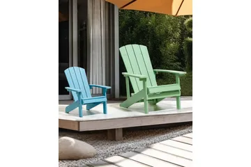 Hagestol Adirondack - Grønn, 75x88x88 cm - Hagemøbler & utemiljø - Stoler & Lenestoler - Solstoler - Dekkstol