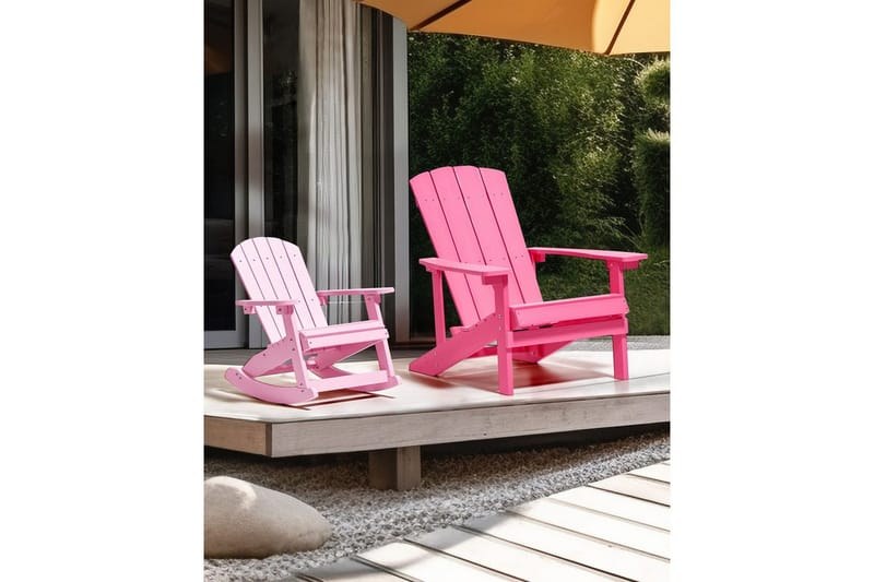 Hagestol Adirondack - Rosa, 75x88x88 cm - Hagemøbler & utemiljø - Stoler & Lenestoler - Solstoler - Dekkstol